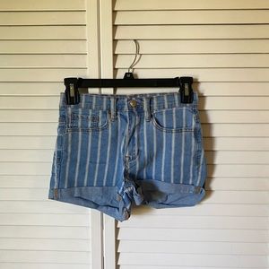 PacSun The Shortie Striped Shorts
